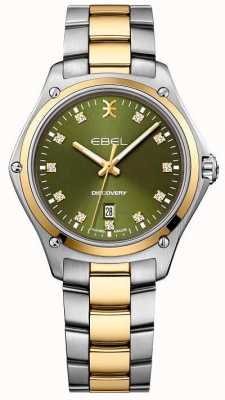 EBEL Discovery lady - quadrante verde con 11 diamanti (33 mm) / oro 18 carati e acciaio inossidabile 1216548