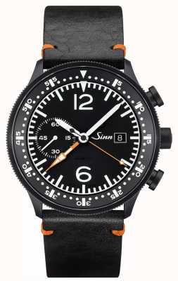Sinn 717 pozzetto orologio da polso cinturino in pelle nera 717.010