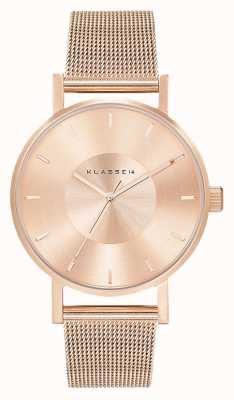 Klasse14 Bracciale in maglia milanese oro rosa Volare 36mm VO14RG003W