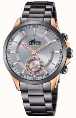 Lotus Smartwatch connesso ibrido | grigio e oro rosa | bracciale in acciaio inossidabile grigio L18808/1