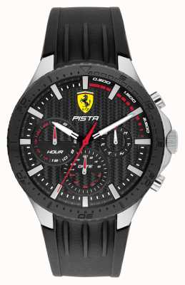 Scuderia Ferrari Cinturino in silicone nero Pista dual track 0830853