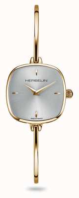 Michel Herbelin Fil orologio da donna con quadrante argentato e pvd dorato con bracciale bangle 17207/BP11