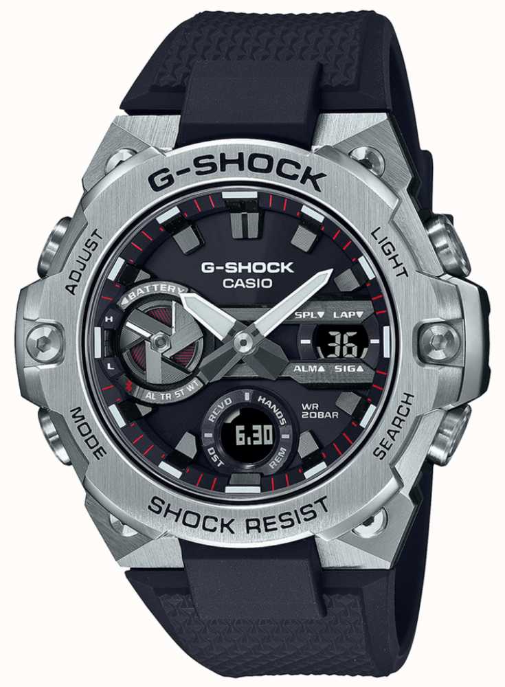 Casio G-shock G-steel Bluetooth Resistente Cinturino In Resina Nera Solare  GST-B400-1AER - First Class Watches™ ITA