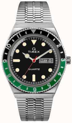 Timex Q diver ispirato sst cassa quadrante nero cinturino sst TW2U60900