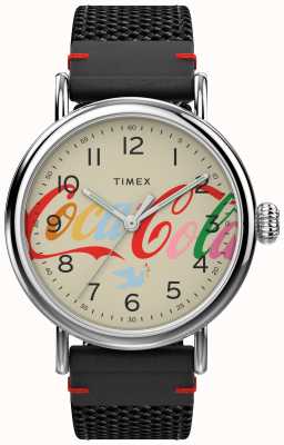 Timex Quadrante color crema standard con tema coca cola TW2V26000