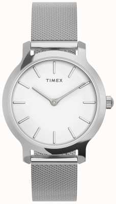 Timex Trascende la maglia color argento da 31 mm TW2U86700