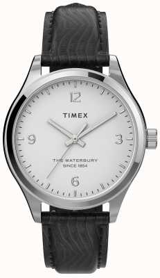 Timex Cassa Wms Waterbury color argento e cinturino nero TW2U97700