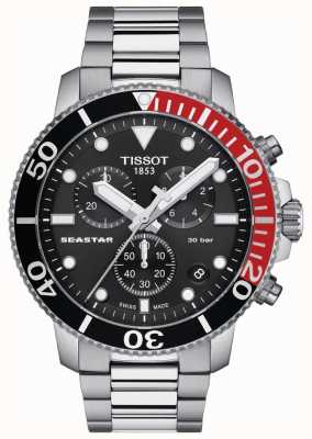 Tissot Seastar 1000 | cronografo | quadrante nero | acciaio inossidabile T1204171105101