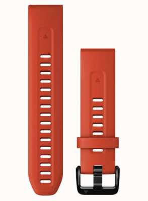 Garmin Cinturino Quickfit 20mm solo silicone rosso fuoco 010-13102-02