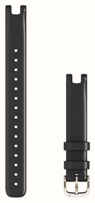 Garmin Solo cinturino Lily (14 mm), pelle italiana nera con hardware color crema (grande) 010-13068-A5