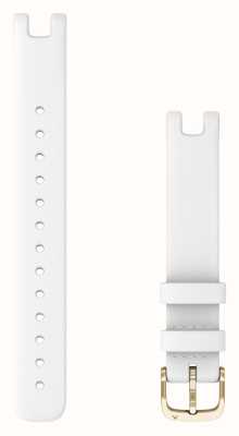 Garmin Solo cinturino Lily (14 mm), pelle bianca con hardware color crema 010-13068-A3