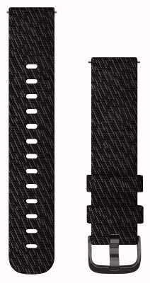 Garmin Cinturino a sgancio rapido (20 mm) nylon intrecciato pepe nero / hardware ardesia - solo cinturino 010-12924-13