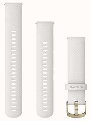 Garmin Cinturino a sgancio rapido (20 mm) in silicone avorio / hardware oro crema - solo cinturino 010-12932-53