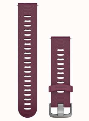 Garmin Cinturino a sgancio rapido (20 mm) in silicone bacca / hardware in acciaio inossidabile - solo cinturino 010-11251-1W