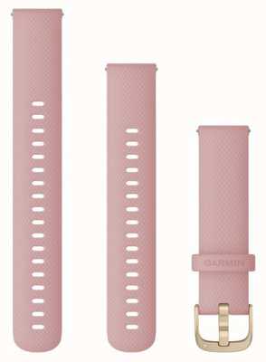 Garmin Solo cinturino a sgancio rapido (18 mm), rosa polvere con hardware oro chiaro 010-12932-03