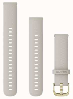 Garmin Solo cinturino a sgancio rapido (18 mm), sabbia chiara con hardware oro chiaro 010-12932-0D