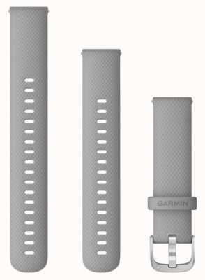 Garmin Solo cinturino a sgancio rapido (18 mm), grigio polvere con hardware argento 010-12932-00