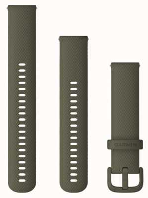 Garmin Cinturino a sgancio rapido (20 mm) silicone muschio / hardware muschio - solo cinturino 010-13021-06