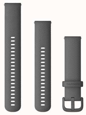 Garmin Cinturino a sgancio rapido (20 mm) in silicone grigio ombra / hardware grigio ombra - solo cinturino 010-13021-00