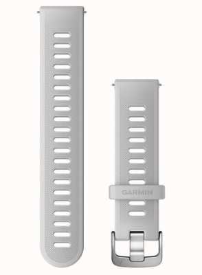 Garmin Precursore 55 | cinturino a sgancio rapido (20 mm) in silicone bianco / hardware in acciaio inossidabile - solo cinturino 010-11251-9Q
