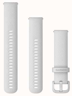 Garmin Cinturino a sgancio rapido (20 mm) silicone bianco / hardware bianco - solo cinturino 010-13021-01