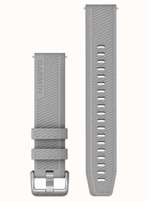 Garmin Cinturino a sgancio rapido (20 mm) in silicone grigio polvere / hardware in acciaio inossidabile - solo cinturino 010-12925-00