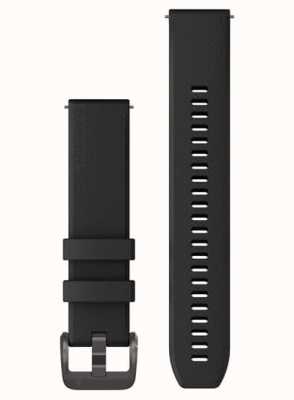 Garmin Cinturino a sgancio rapido (20 mm) hardware in silicone nero / canna di fucile - solo cinturino 010-13114-00
