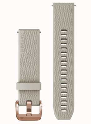 Garmin Cinturino a sgancio rapido (20 mm) in silicone sabbia chiaro / hardware in oro rosa - solo cinturino 010-13114-02