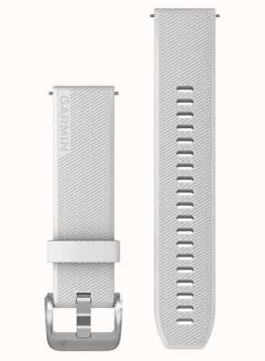 Garmin Solo cinturino a sgancio rapido (20 mm), bianco con hardware argento lucido 010-13114-01