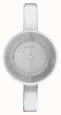 Calvin Klein Quadrante argento da donna | orologio con bracciale rigido in acciaio inossidabile 25200022