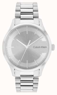 Calvin Klein Quadrante argento | Bracciale iconico in acciaio 25200036