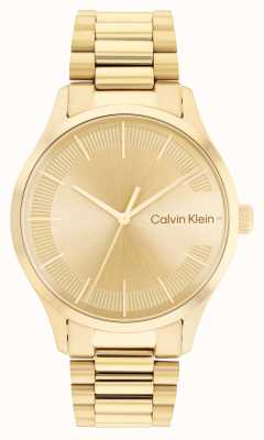Calvin Klein Quadrante dorato | bracciale in acciaio inossidabile dorato 25200038