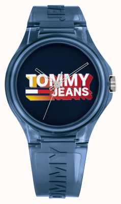 Tommy Jeans Orologio da uomo in silicone blu Berlino 1720028