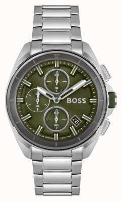 BOSS Volane | quadrante cronografo verde | bracciale in acciaio inossidabile 1513951