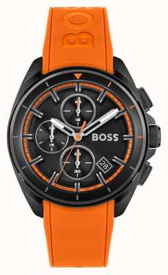 BOSS Volane | quadrante cronografo nero | cinturino in silicone arancione 1513957