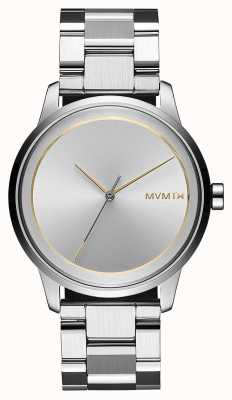 MVMT | uomo | profilo | quadrante argento | braccialetto d'argento 28000183-D