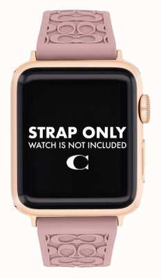 Coach Cinturino per Apple Watch (38/40mm) in silicone rosa 14700040