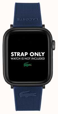 Lacoste Cinturino Apple Watch (42/44mm) in silicone blu 2050008