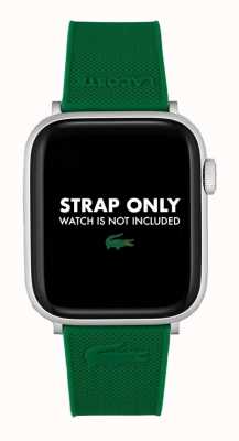 Lacoste Cinturino per Apple Watch (42/44mm) in silicone verde 2050011
