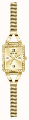 Guess Orologio da donna Grace con bracciale a maglia sottile color oro GW0400L2
