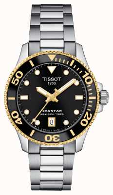 Tissot Seastar 1000 | quadrante nero da 36 mm | | bracciale in acciaio inossidabile T1202102105100