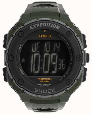Timex Orologio digitale robusto da spedizione da uomo | cinturino verde TW4B24100