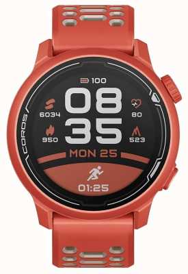 Coros Orologio sportivo GPS Pace 2 premium con cinturino in silicone - rosso - co-781664 WPACE2-RED