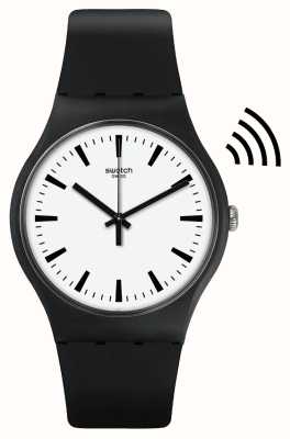 Swatch Paga Blackback! orologio unisex con quadrante bianco SVIB105-5300