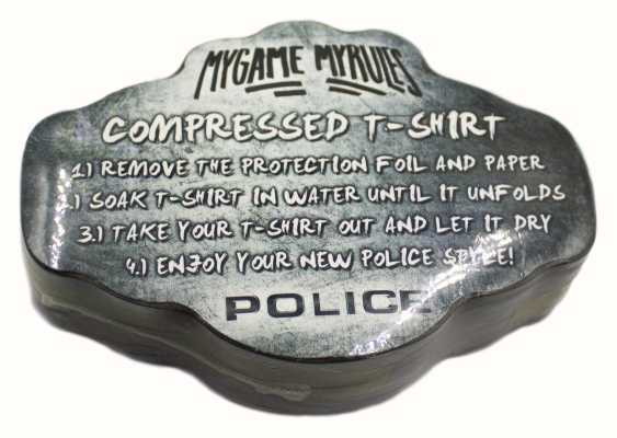 Police T-shirt compressa "il mio gioco, le mie regole". POLICE-TSHIRT