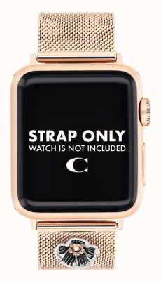 Coach Cinturino per Apple Watch in maglia oro rosa 14700038