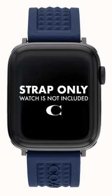 Coach Cinturino Apple Watch (42/44mm) in silicone blu 14700045