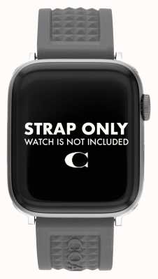 Coach Cinturino per Apple Watch (42/44mm) in silicone nero 14700051