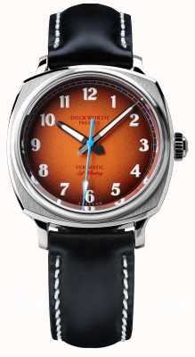 Duckworth Prestex Verimatico | automatico | quadrante arancione | cinturino in pelle nera D891-05-A