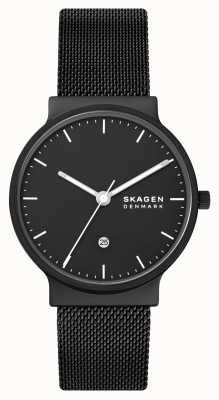 Skagen Orologio ancher con data di mezzanotte in acciaio inossidabile SKW6778